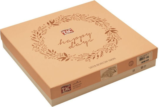 Tac Σετ Παπλωματοθήκη (2 τμχ) Βαμβακοσατέν 160x220cm Μονή με Μαξιλαροθήκη & 1 Σεντόνι Εκρού