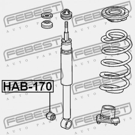Febest Rear Trunk Shock for Honda Civic FK2 2009-2013 GN 52622-SMG-E01