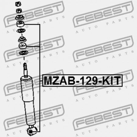 Μπροστινό Κουζινέτο Αμορτισέρ Zest Mazda Bt-50 Un 2006-2008 Eu Ua3j-34-70x