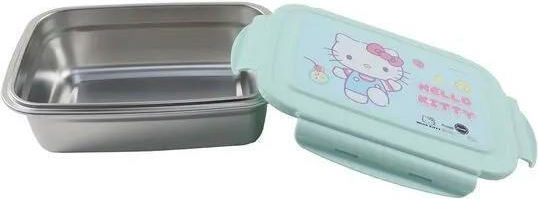Gim Stainless Steel Kids Food Container Hello Kitty 17 x 12.5 x 6.5 cm