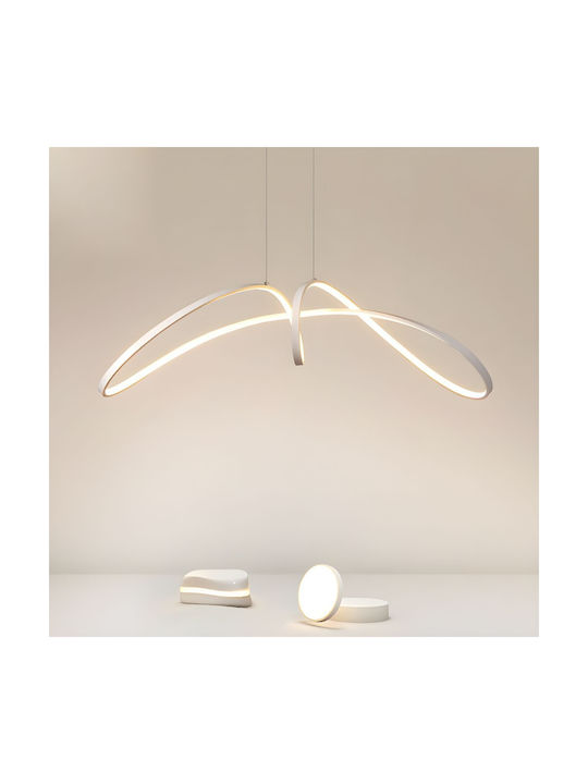Lightplanet Κρεμαστό Φωτιστικό Λευκό LED με Φυσικό Λευκό Φως