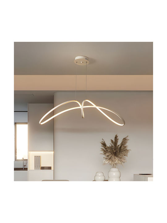 Lightplanet Κρεμαστό Φωτιστικό Λευκό LED με Φυσικό Λευκό Φως