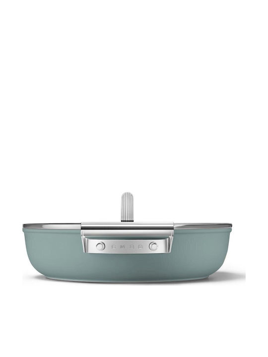Smeg 50's Style Тиган За Сотиране От Алуминий С Капак С Незалепващо Покритие 28см