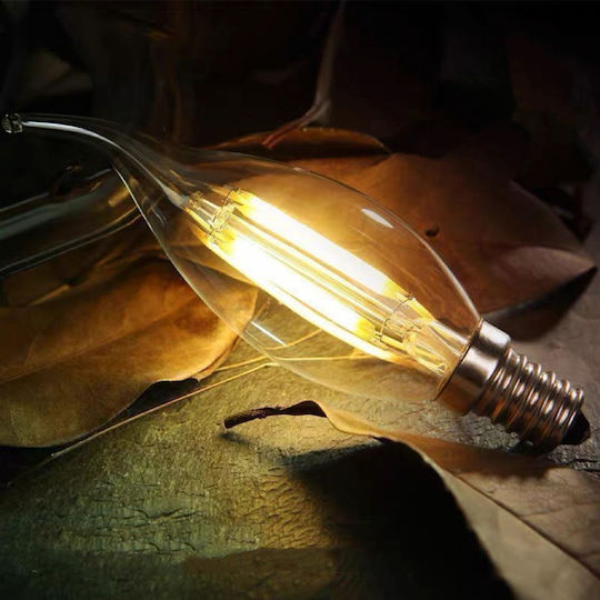 Lightplanet Becuri LED 4W Pentru Bază De Bec E14 Alb Cald 2 Număr Bucăți