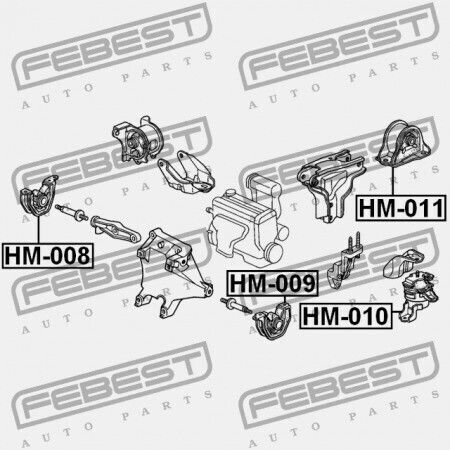 Linkes Motorhalterung Honda CR-V Rd1 1996-2001 Gn 50842-st0-n81
