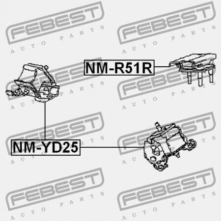 Vorderes Motorhalterung Nissan Pathfinder R51m 2005.01-2014.11 El 11220-eb300