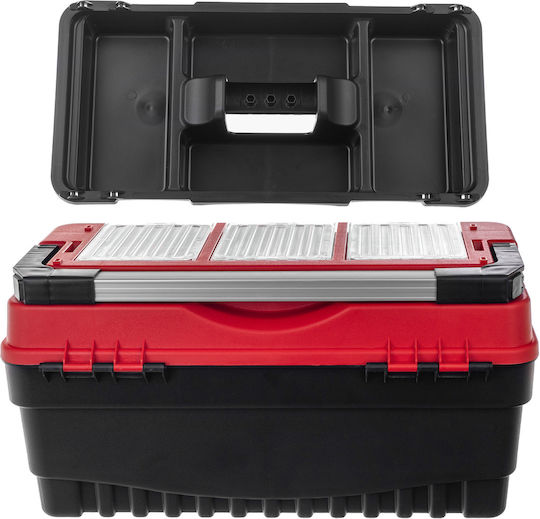 Kadax Pro Cutie de Unelte de Mână din Aluminiu cu Organizator de Capac