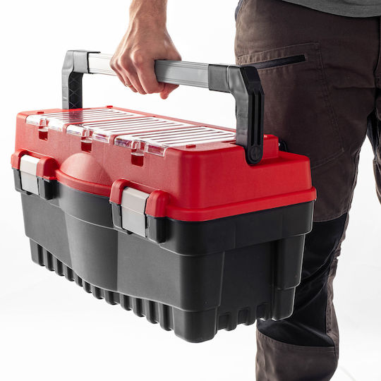 Kadax Pro Cutie de Unelte de Mână din Aluminiu cu Organizator de Capac