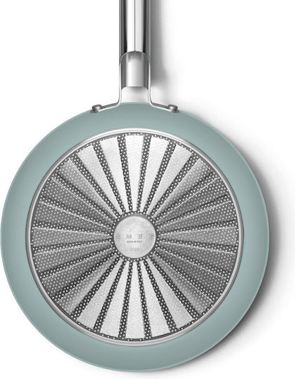 Smeg 50's Style Aluminum Pan with Ceramic Coating Emerald 28cm