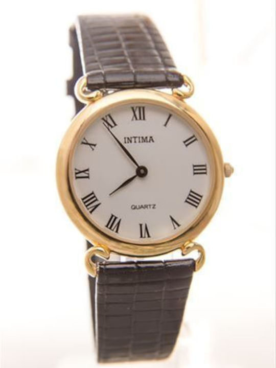 Intima Moda Ρολόι Μπαταρίας με Δερμάτινο Λουράκι