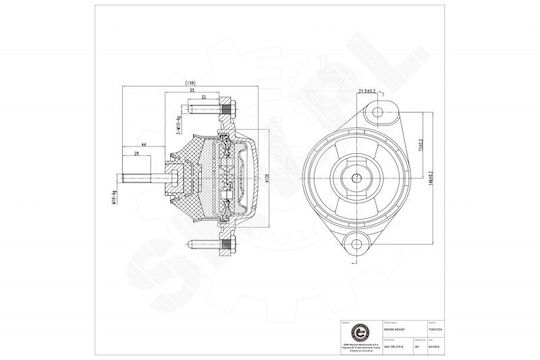 Suport Motor Stânga Audi 80 B4 Cabriolet Coupe B3 8a0 199 379 B