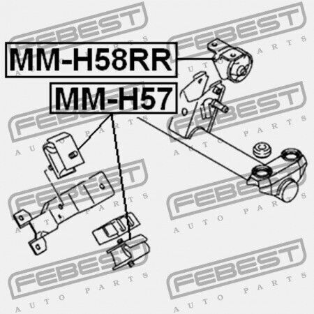 Motorhalterung Für Motor Mitsubishi Pajero Mini H53 58a 1998.08 Jpn Mr150222