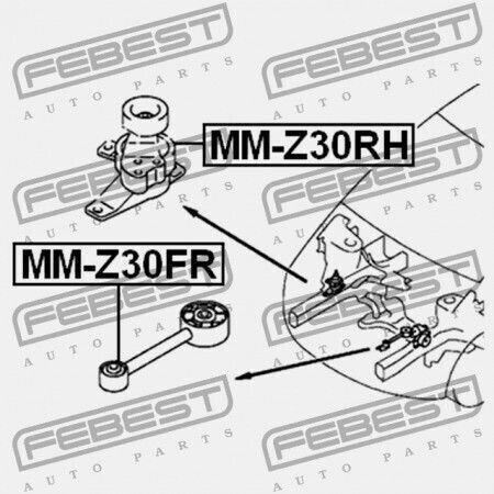 Suport Motor Fata Mitsubishi Colț Z32a Z34a Z36a Z37a Z38a Z39a 2004-2012 Mr961602