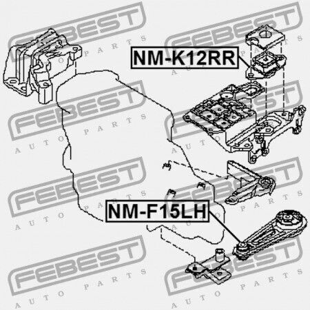 Αριστερό Μαξιλάρι Κινητήρα Nissan Juke F15 2010.06 Jp 11360-1ka0a