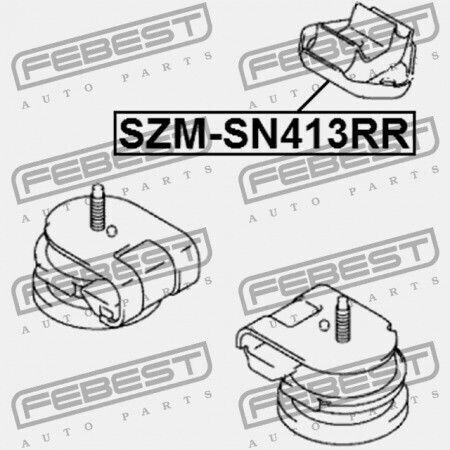 Μαξιλάρι Πίσω Κινητήρα Suzuki Jimny Sn413 1998-2018 11710-76j00