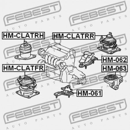 Transmission Cushion for Honda Accord Cl9 2003-2008 Eu 50870-sea-e01