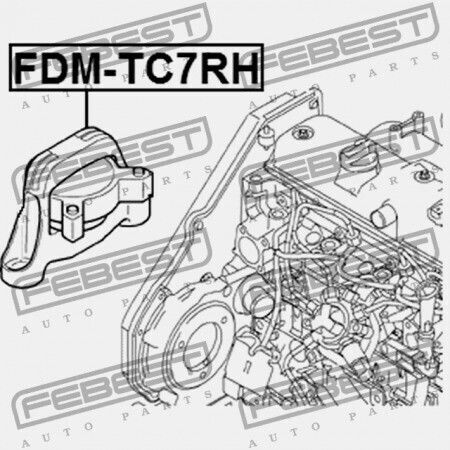 Δεξιό Μαξιλάρι Κινητήρα Υδραυλικό Ford Transit Connect Tc7 2002-2013 Eu 5224617