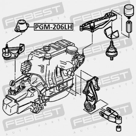 Amortizor Motor Stânga Citroen Xsara Picasso N68 1999-2009 1844.51