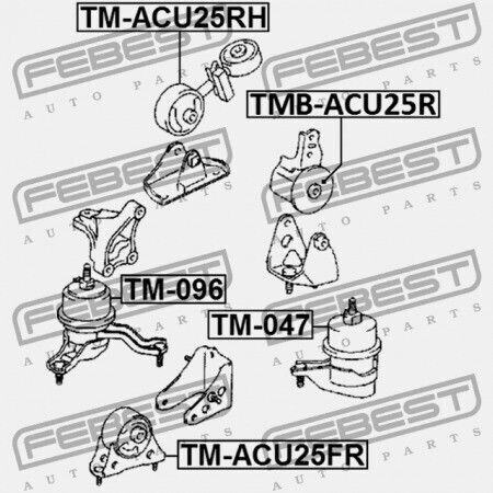 Pernuță Suport Motor Spate Toyota Camry Acv3 2001.09-2006.01 Jp 12371-28010