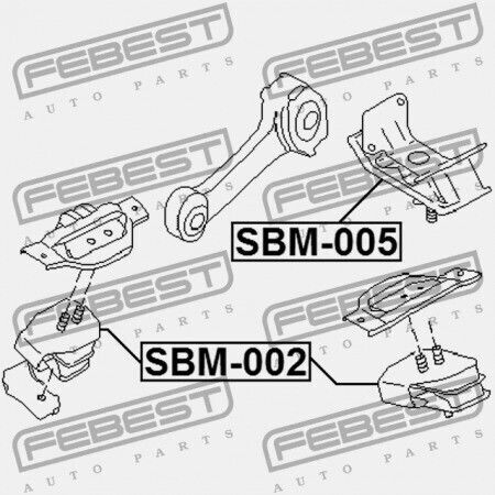 Suport Motor Spate Subaru Impreza G11 2000.02-2007.04 Jp 41022-ac150