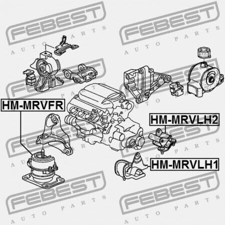 Предна Вляво Възглавница На Двигателя Honda Pilot Yf1 2003-2007 Us 50806-s3v-000
