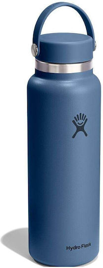 Hydro Flask Wide Flex Cap Μπουκάλι Θερμός 1.18lt Μπλε