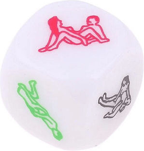 Lucky Lovers Ερωτικό Παιχνίδι Ζαριών SMD-ZS-310-WHITE-6