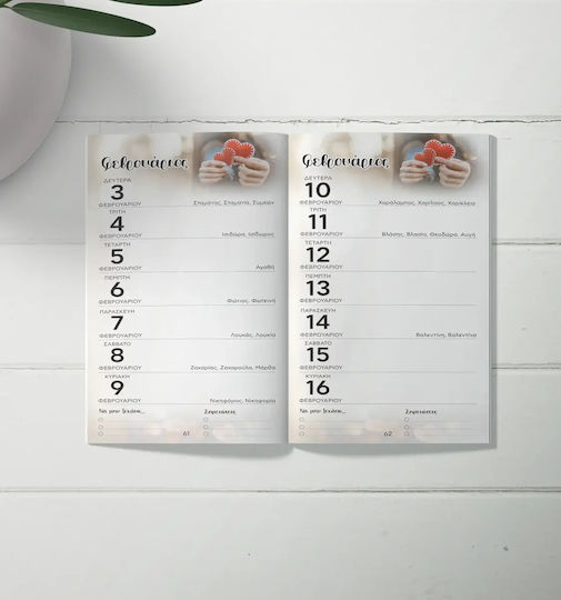 Weekly Pharmacy Pocket Agenda 2027 Flowers & Pomegranate Code M-716-004 100 Pcs