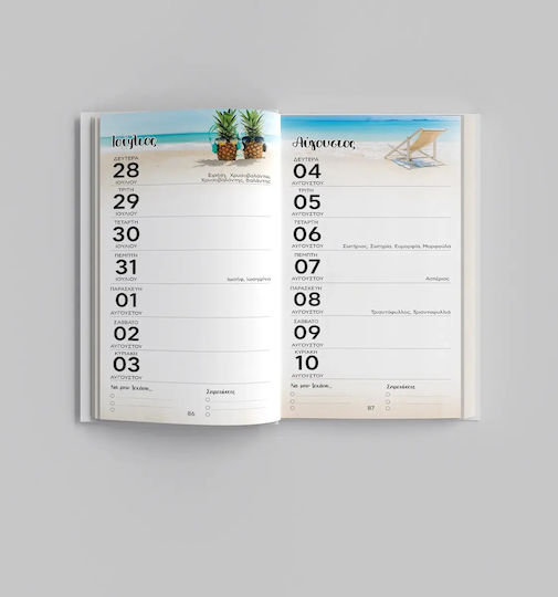 Weekly Pharmacy Pocket Agenda 2027 Flowers & Pomegranate Code M-716-004 100 Pcs