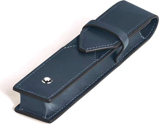 Montblanc Meisterstuck Кожен Калъф За Писалки Единичен Тъмносин