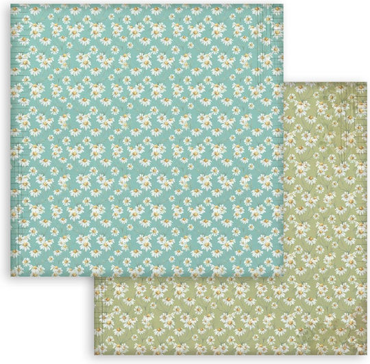 Χαρτιά Scrapbooking 10τεμ 20.3×20.3cm Stamperia Daisy Art Backgrounds