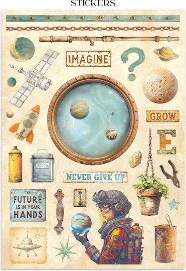 Junk Journal Stickers Cut-outs Backgrounds A New Beginning