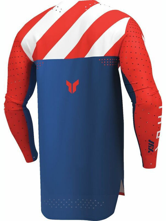 Thor Synth Racewear Sportmode Men's Motocross Long-Sleeved Jersey Red Color