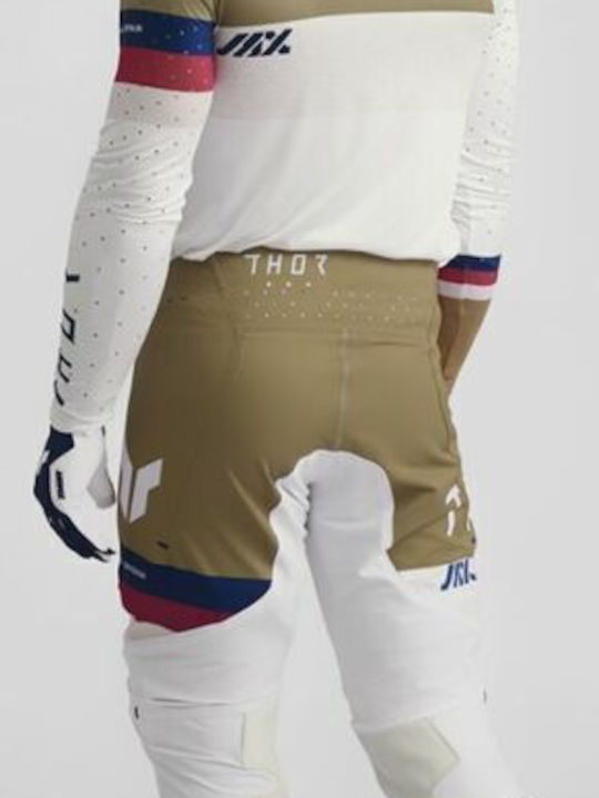 Thor Sportmode Men's Motocross Long-Sleeved Jersey White Color