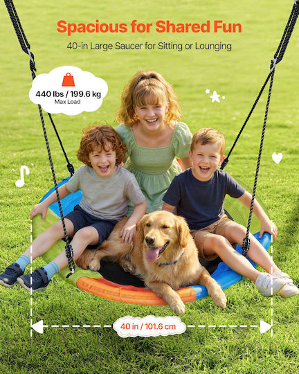 Vevor Hanging Metal Swing Green