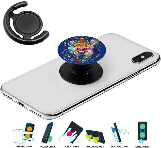 Mario Galaxy Phone Holders Stand Black Phone Holder Base For Hand
