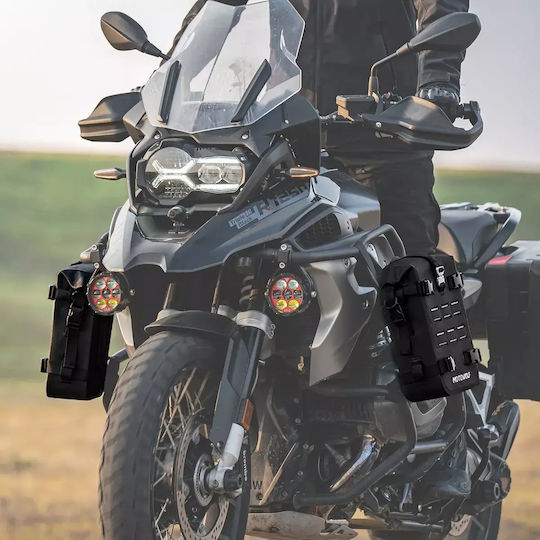 Αδιάβροχη Τσάντα Μοτοσυκλέτας 8l Motowolf – Crash Bar Πλαϊνή Tail Bag – Χακί 7015b Gen2