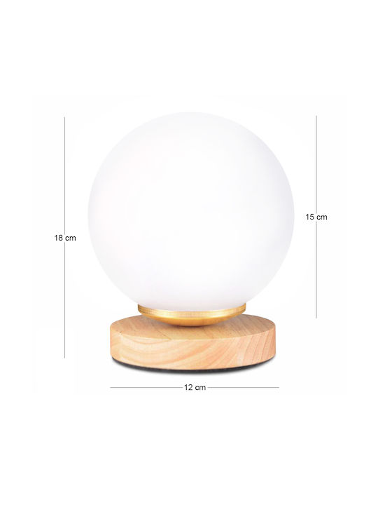 Megapap Decorative Lamp Luma E27 12x12x18cm