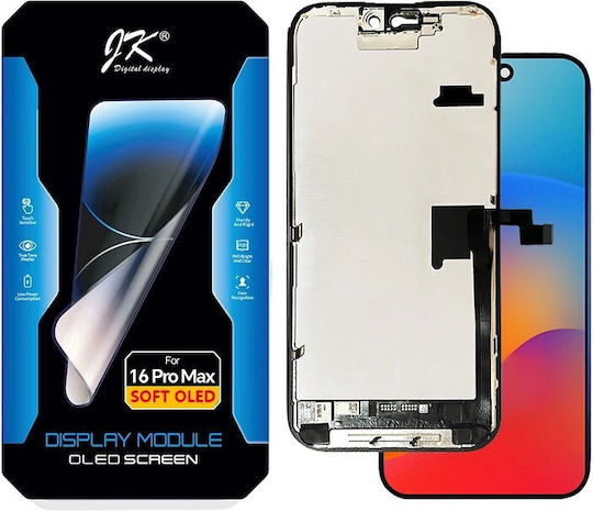 OLED Екран със Сензорен Механизъм за iPhone 16 Pro Max (Черен)