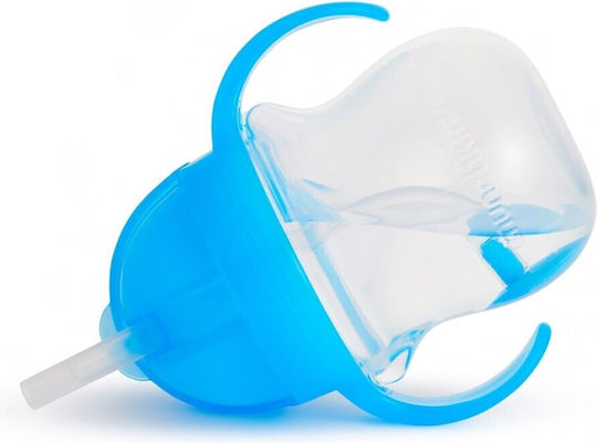 Munchkin Cănuță pentru Copii cu Mânere și Pai Click Lock din Plastic Albastru 207ml pentru 6m+