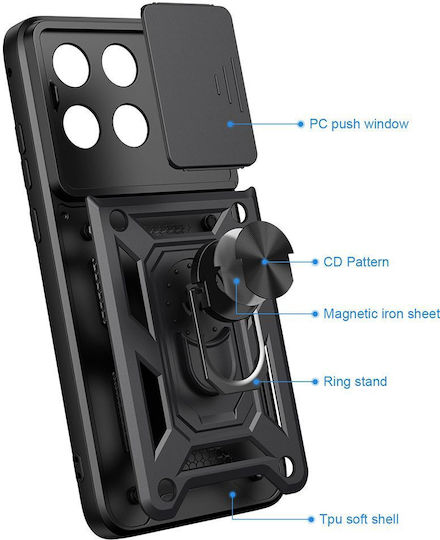 Techsuit Camshield Series Motorola Edge 70 Fusion Schwarz