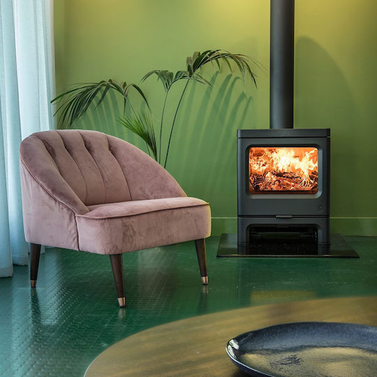 Charnwood Skye 7 - Low Stand Metallic Wood Stove Brown