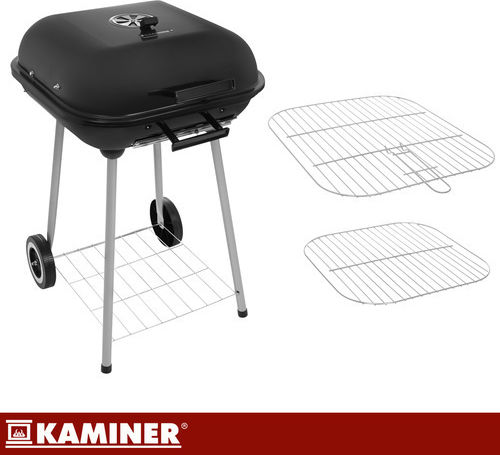 Kaminer Rostfreier Stahl Holzkohlegrill Mit einem Deckel 38,5x38,5cm