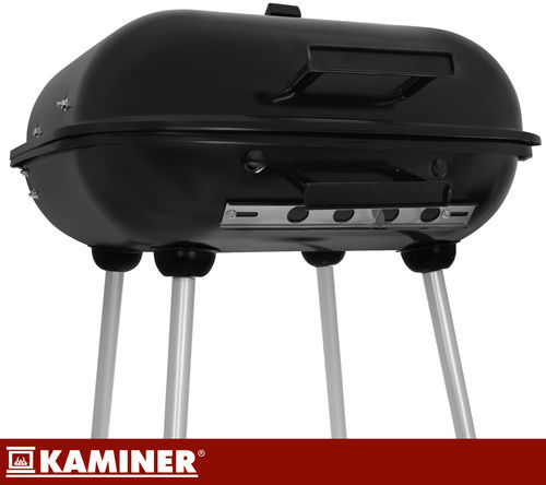 Kaminer Rostfreier Stahl Holzkohlegrill Mit einem Deckel 38,5x38,5cm