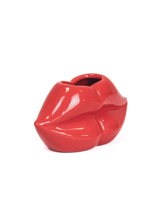Housevitamin Декоративна Ваза Lip Червена