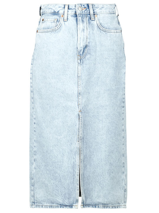 Nikita Denim Midi Skirt Blue
