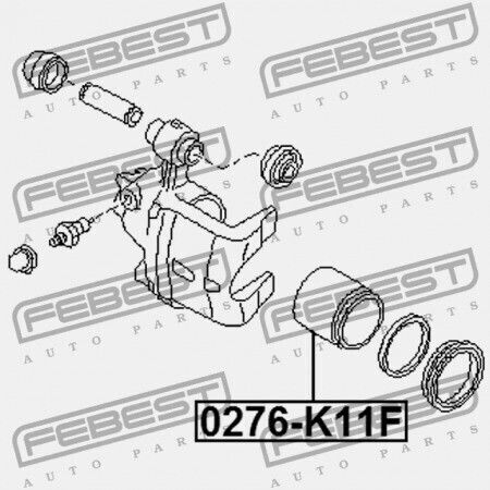 Έμβολο Δαγκάνας Μπροστινού Φρένου Nissan Sunny B14 1994.01-1999.08 Jp 41121-01a01