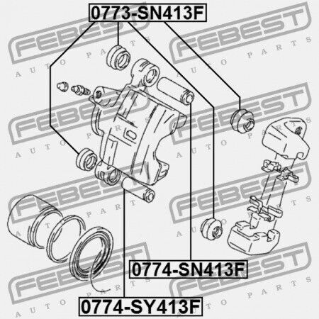 Front Brake Caliper for Suzuki Baleno Esteem 1995-2001
