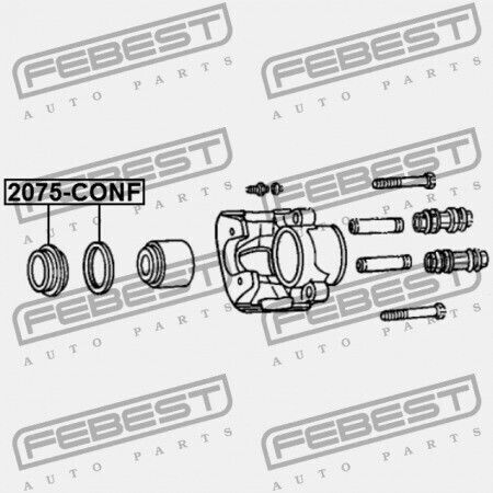 Reparaturkit Für Vorderen Bremssattel Chrysler Voyager III 1996-2000