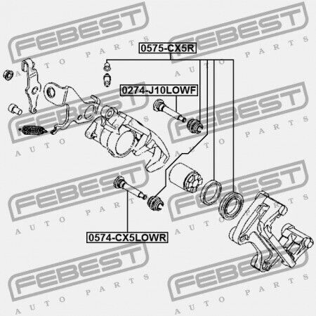 Οδηγός Δαγκάνας Πίσω Φρένου Mazda Cx-5 Ke 2011-2012 Eu K011-26-695